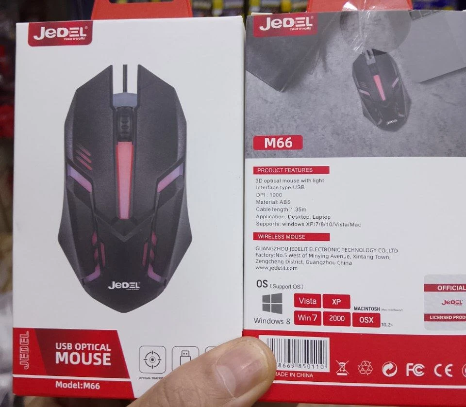 ماوس الألعاب الضوئي جيديل - JEDEL M66 USB Optical Mouse