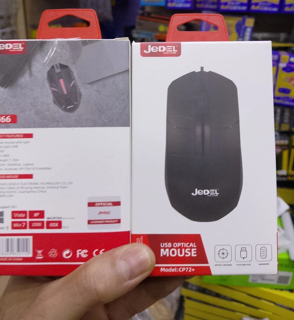 ماوس سلكي ضوئي جيديل - JEDEL CP72+ USB Optical Mouse